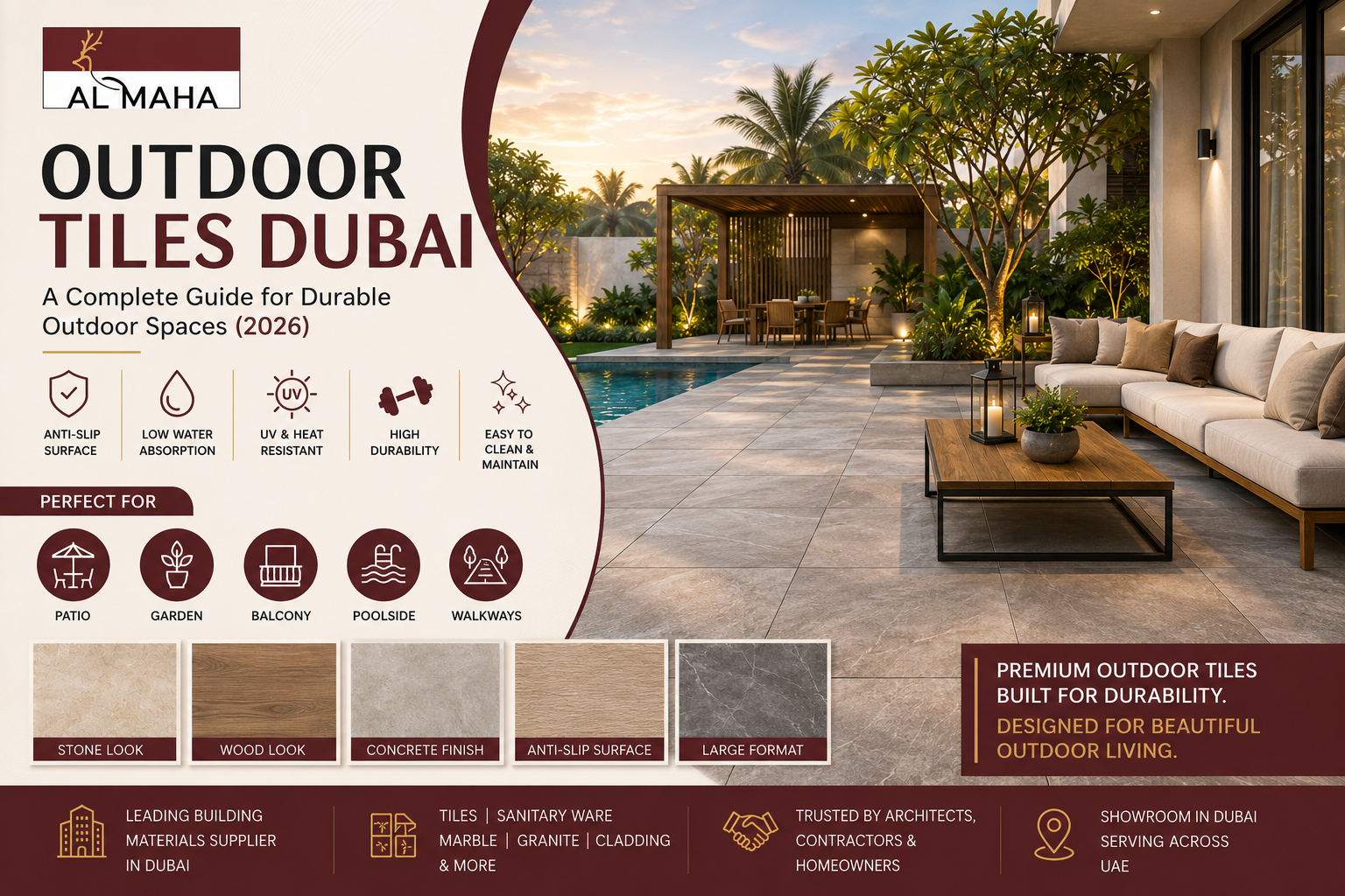 Outdoor Tiles Dubai: A Complete Guide for Durable Outdoor Spaces (2026)